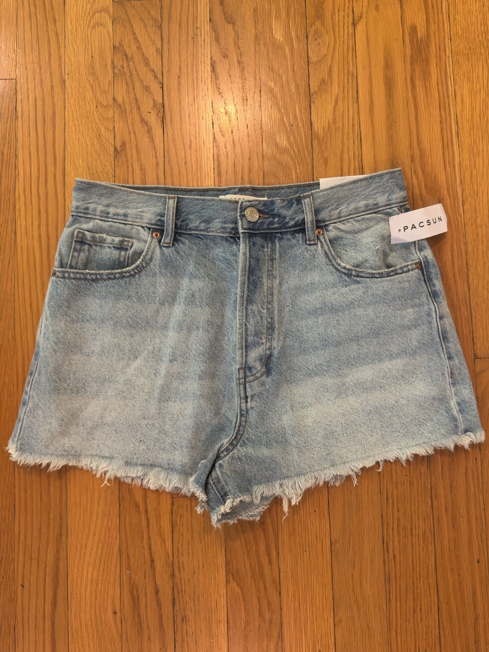 PacSun Light Wash Vintage High Waisted Denim Shorts